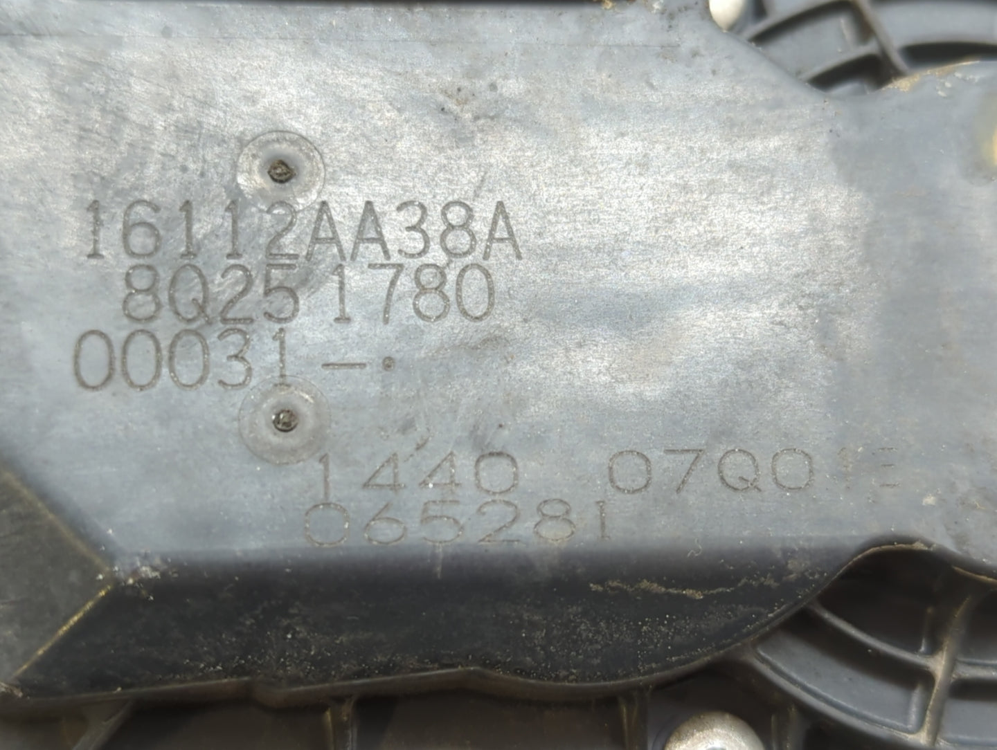 2013-2019 Subaru Legacy Throttle Body P/N:16112AA38A Fits Fits 2013 2014 2015 2016 2017 2018 2019 OEM Used Auto Parts - Oemu