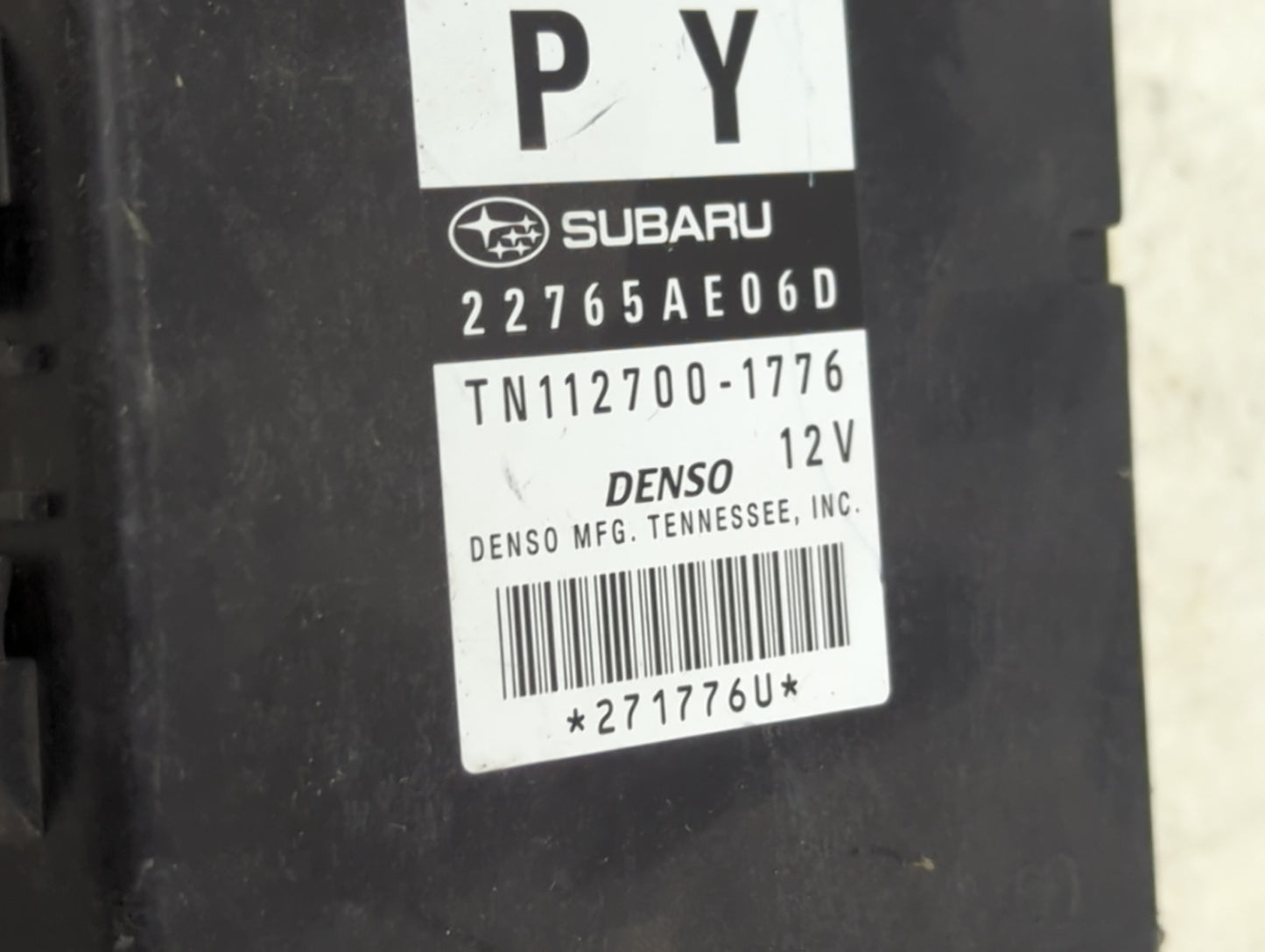 2013-2014 Subaru Legacy PCM Engine Control Computer ECU ECM PCU OEM P/N:TN112700-1776 22765AE06D Fits Fits 2013 2014 OEM Use