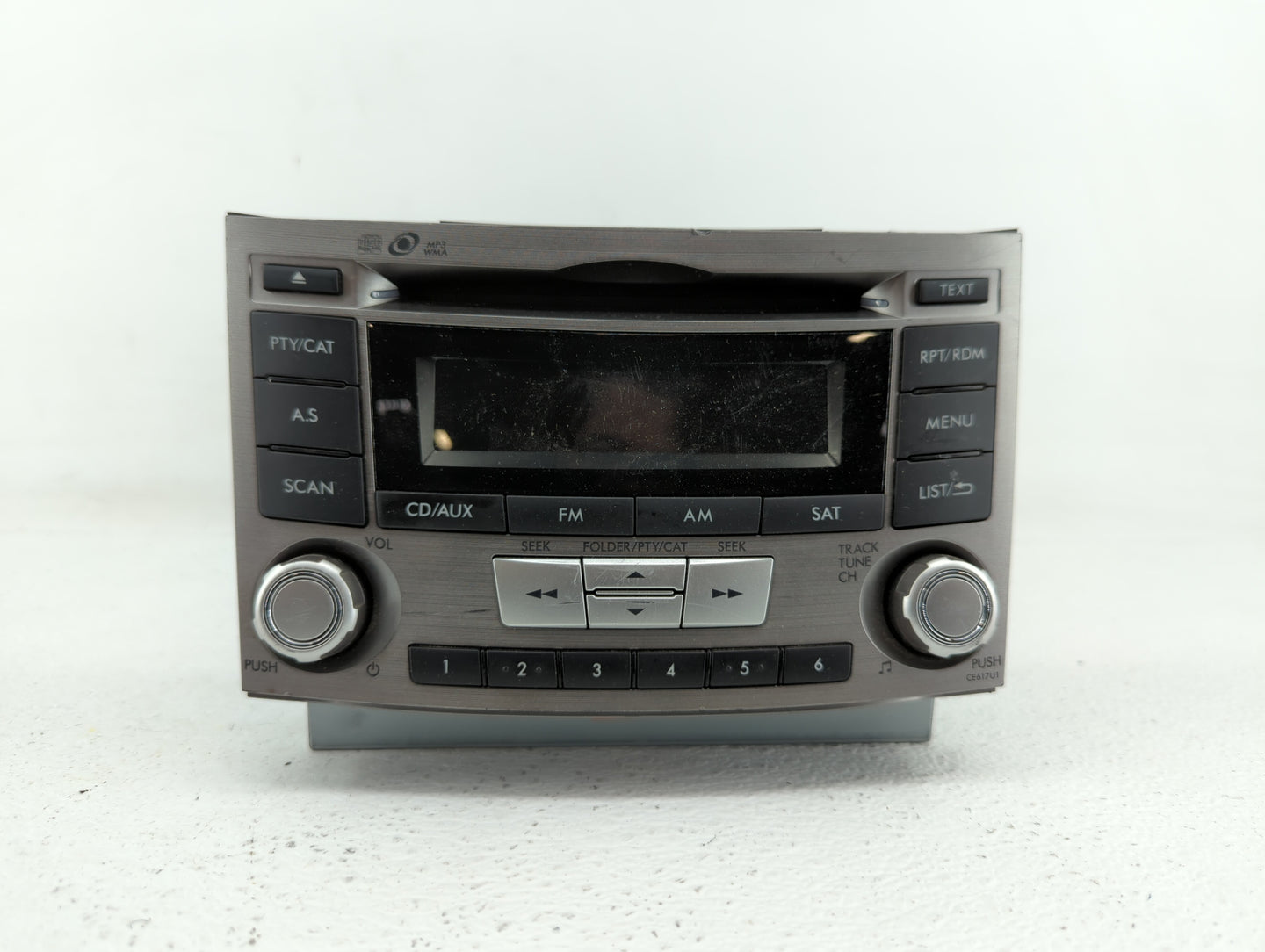 2012-2014 Subaru Legacy Radio AM FM Cd Player Receiver Replacement P/N:86201AJ66A 86201AJ61A Fits Fits 2012 2013 2014 OEM Us