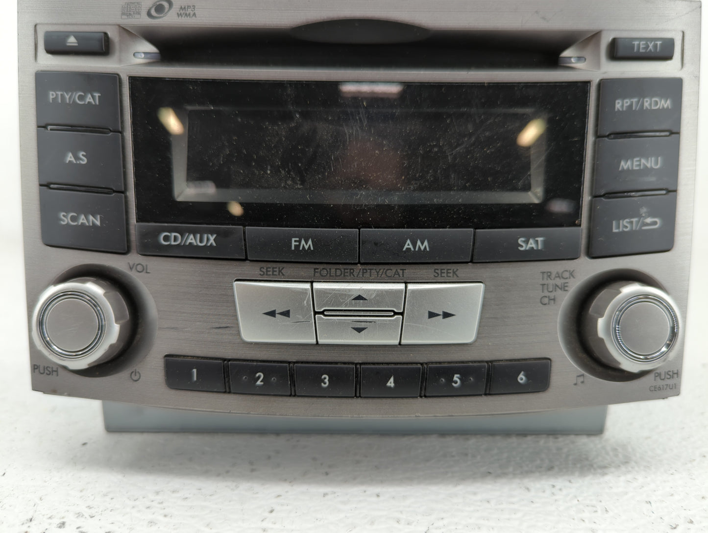 2012-2014 Subaru Legacy Radio AM FM Cd Player Receiver Replacement P/N:86201AJ66A 86201AJ61A Fits Fits 2012 2013 2014 OEM Us