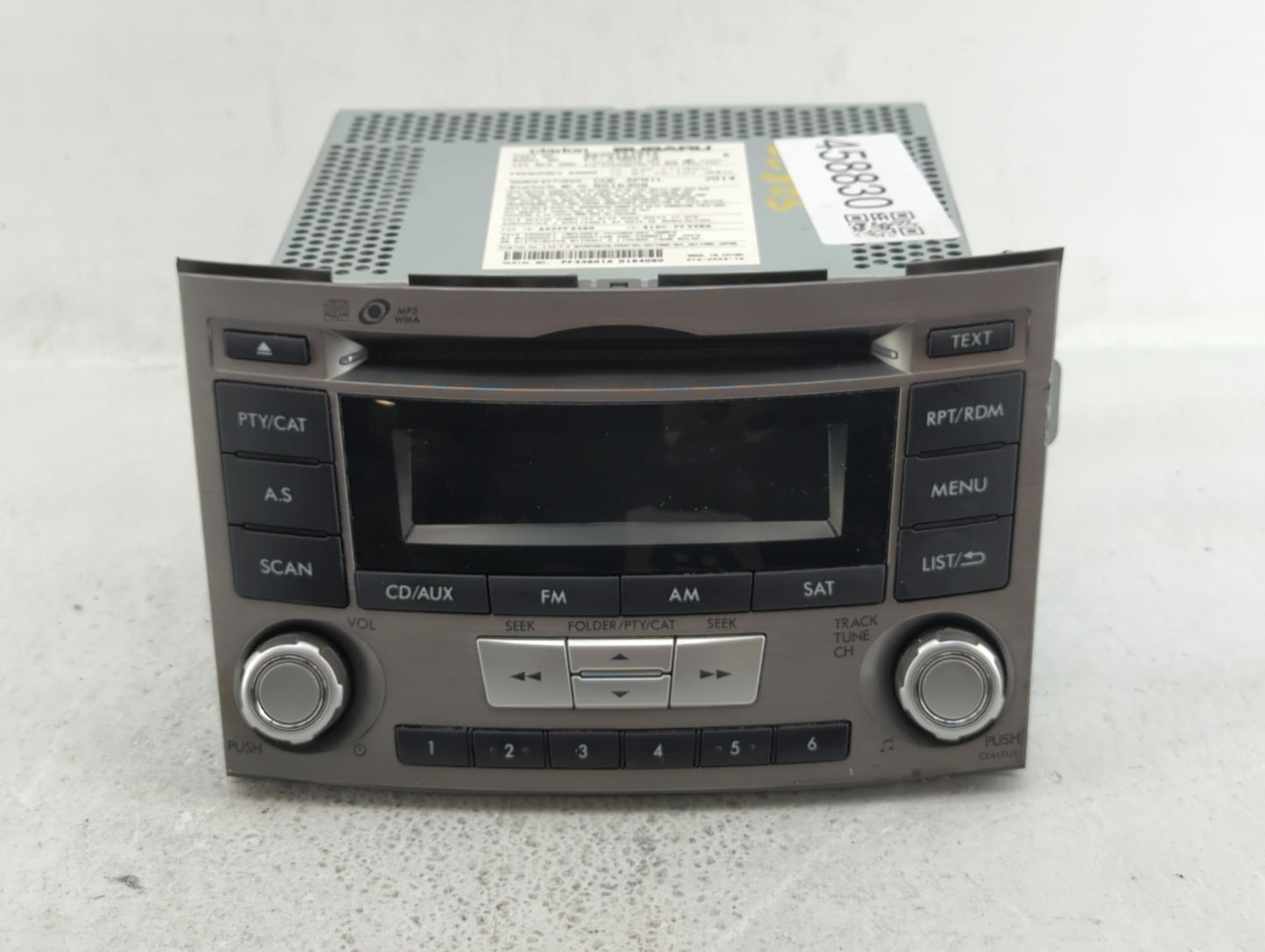 2012-2014 Subaru Legacy Am Fm Cd Player Radio Receiver - Oemusedautoparts1.com