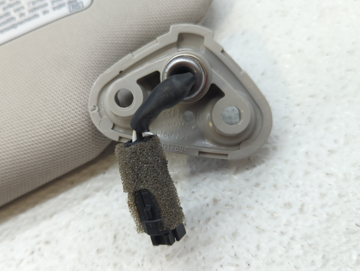 2010-2014 Subaru Legacy Sun Visor Shade Replacement Passenger Right Mirror Fits Fits 2010 2011 2012 2013 2014 OEM Used Auto 