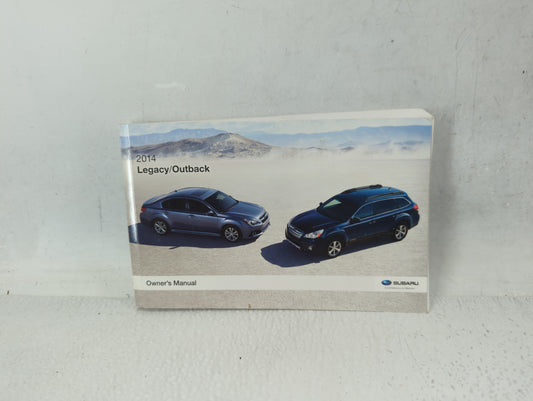 2014 Subaru Legacy Owners Manual Book Guide P/N:A2500BE-A OEM Used Auto Parts