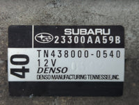 2008-2015 Subaru Legacy Car Starter Motor Solenoid OEM P/N:TN438000-0540 23300AA59A Fits OEM Used Auto Parts - Oemusedautopa