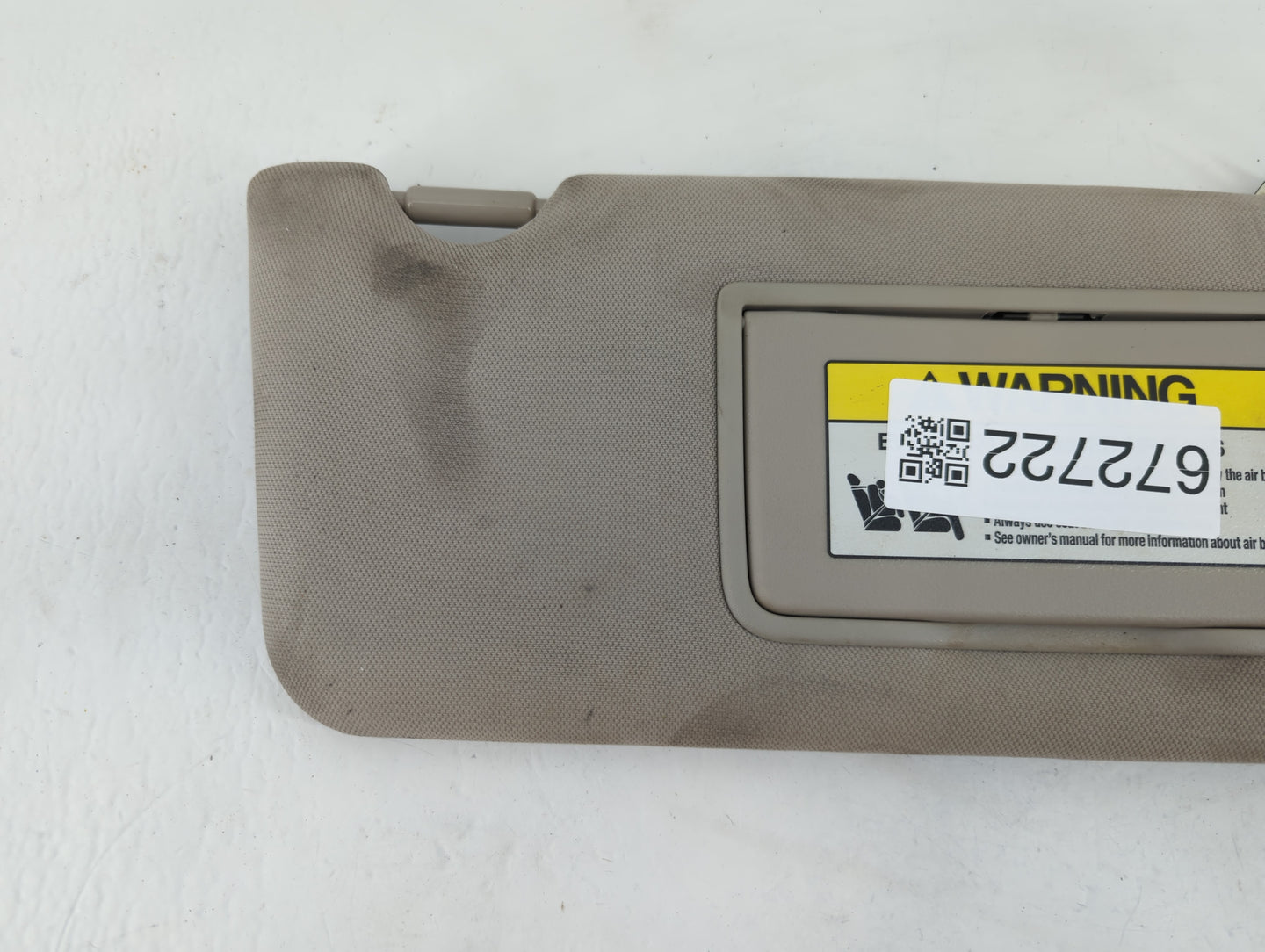 2010-2014 Subaru Legacy Sun Visor Shade Replacement Passenger Right Mirror Fits Fits 2010 2011 2012 2013 2014 OEM Used Auto 