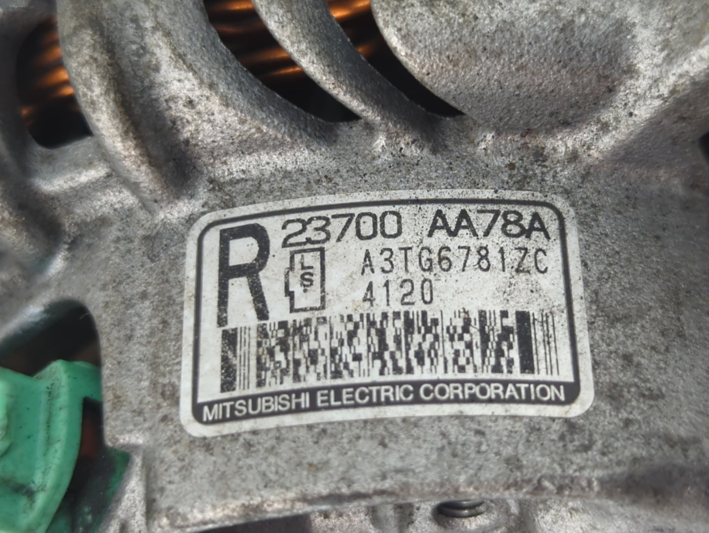 2013-2014 Subaru Legacy Alternator Replacement Generator Charging Assembly Engine OEM P/N:23700 AA78A Fits Fits 2013 2014 OE