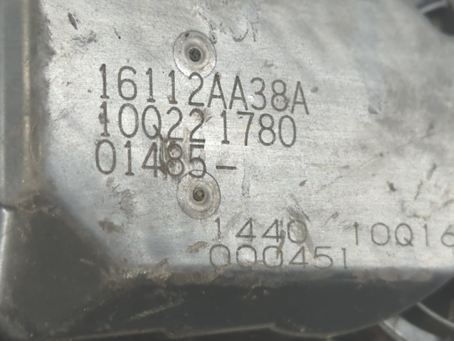 2013-2019 Subaru Legacy Throttle Body P/N:10Q221780 16112AA38A Fits Fits 2013 2014 2015 2016 2017 2018 2019 OEM Used Auto Pa