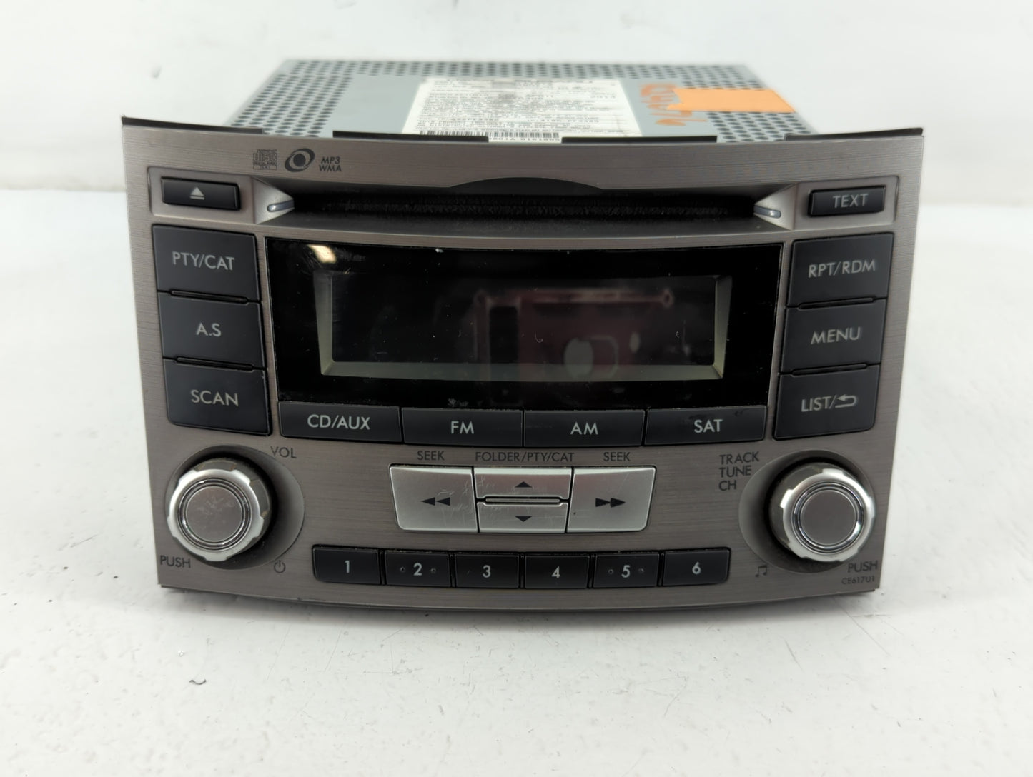2012-2014 Subaru Legacy Radio AM FM Cd Player Receiver Replacement P/N:86201AJ61A Fits Fits 2012 2013 2014 OEM Used Auto Par