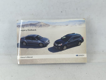 compare product 2014 Subaru Legacy Owners Manual Book Guide P/N:A2500BE-B OEM Used Auto Parts