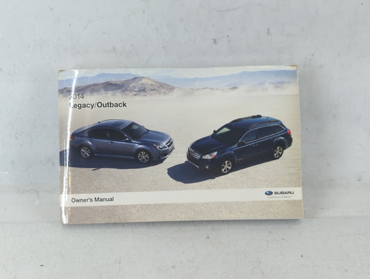 2014 Subaru Legacy Owners Manual Book Guide P/N:A2500BE-B OEM Used Auto Parts - Oemusedautoparts1.com