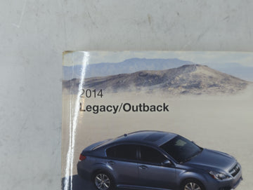 2014 Subaru Legacy Owners Manual Book Guide P/N:A2500BE-B OEM Used Auto Parts