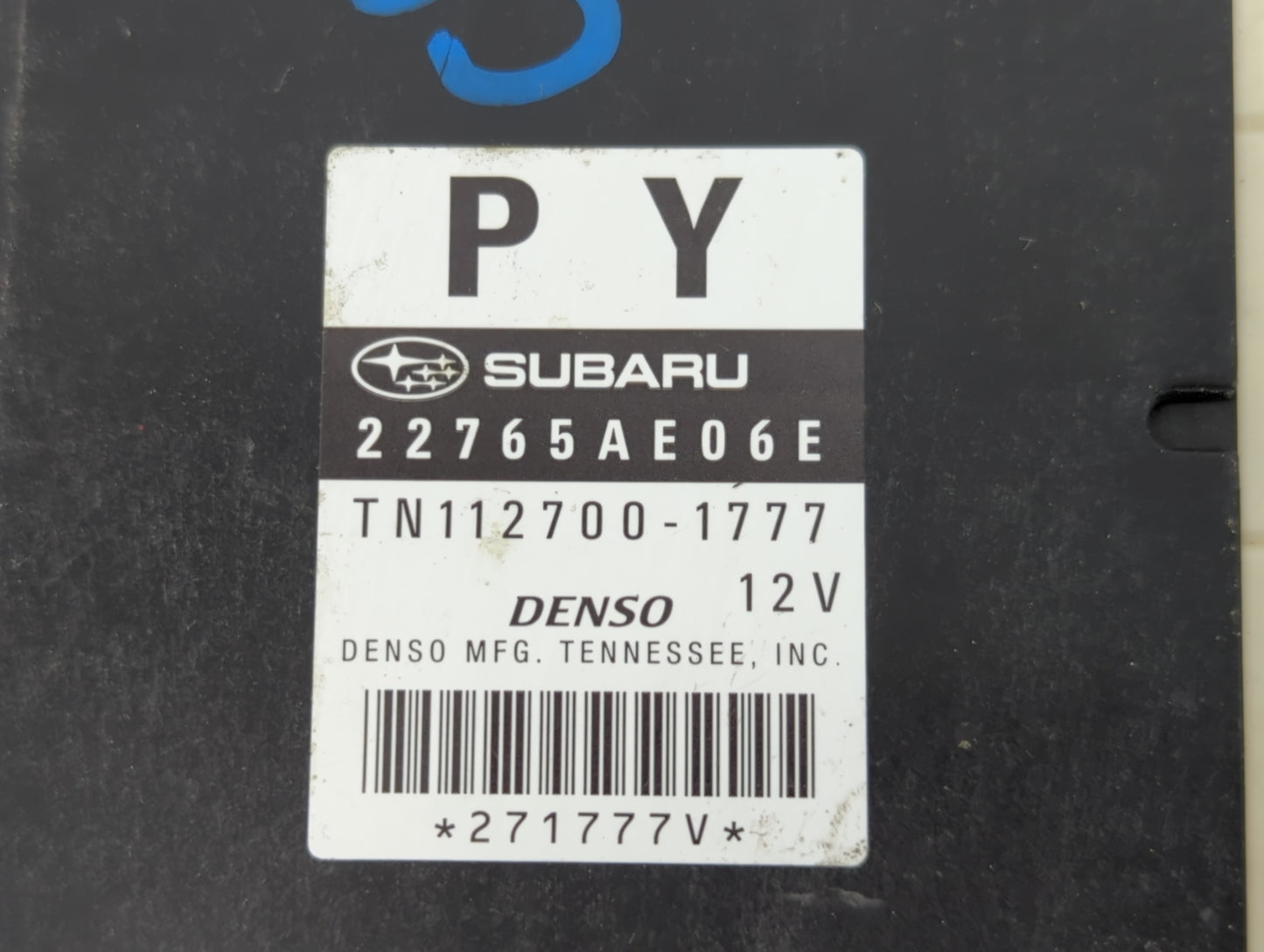 2013-2014 Subaru Legacy PCM Engine Control Computer ECU ECM PCU OEM P/N:22765AE06E 112700-1777 Fits Fits 2013 2014 OEM Used 