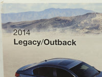 2014 Subaru Legacy Owners Manual Book Guide OEM Used Auto Parts - Oemusedautoparts1.com