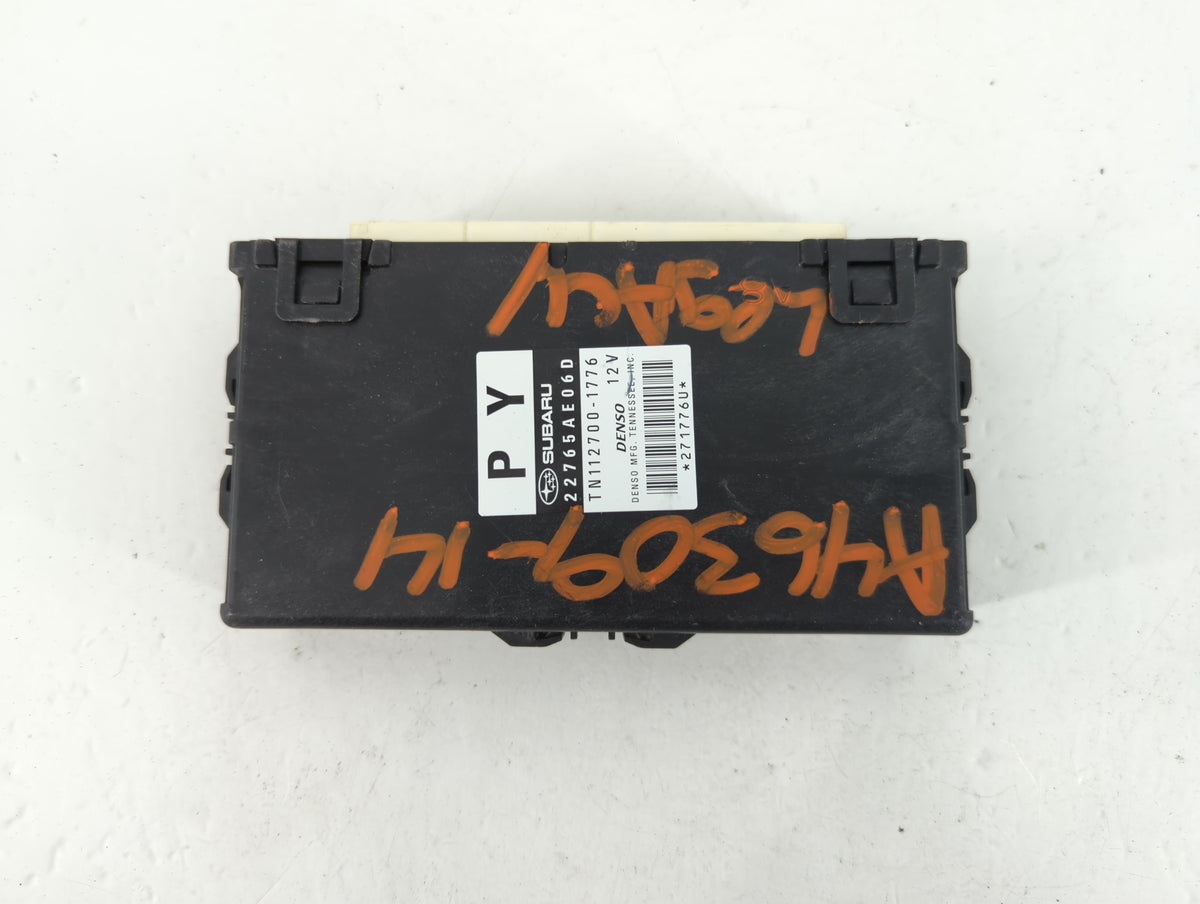 2013-2014 Subaru Legacy PCM Engine Control Computer ECU ECM PCU OEM P/N:22765AE06D TN112700-1776 Fits 2013 2014 OEM Used Aut