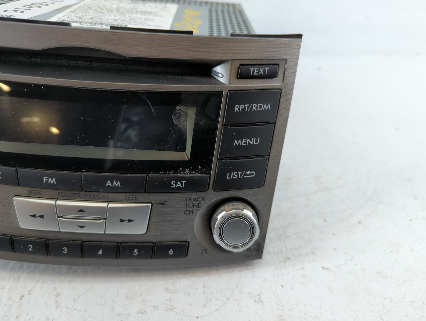 2012-2014 Subaru Legacy Am Fm Cd Player Radio Receiver - Oemusedautoparts1.com