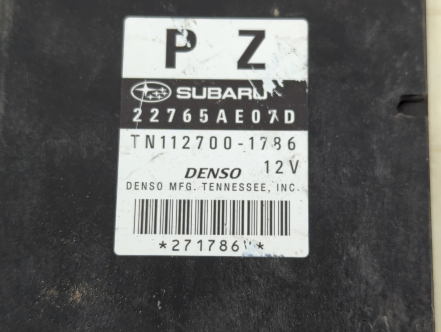 2013-2014 Subaru Legacy PCM Engine Control Computer ECU ECM PCU OEM P/N:TN112700-1786 22765AE07D Fits Fits 2013 2014 OEM Use
