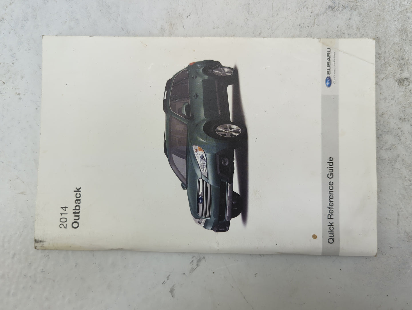 2014 Subaru Outback Owners Manual Book Guide P/N:A2500BE-A MSA5M1404A, MSA6H1402A OEM Used Auto Parts - Oemusedautoparts1.co