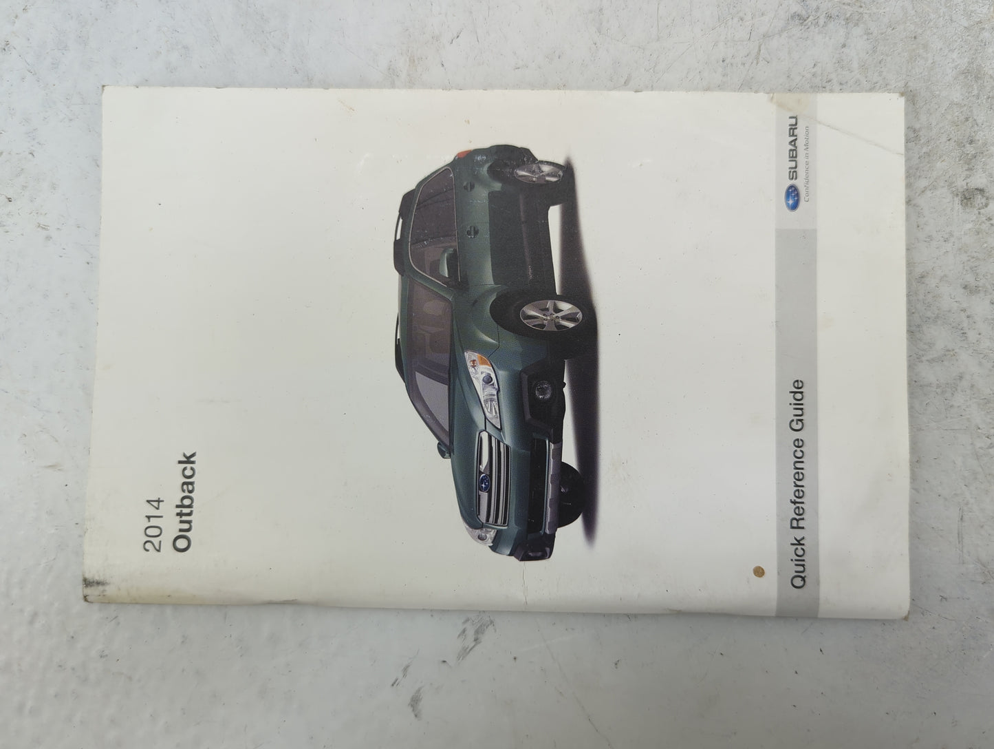 2014 Subaru Outback Owners Manual Book Guide P/N:A2500BE-A MSA5M1404A, MSA6H1402A OEM Used Auto Parts - Oemusedautoparts1.co