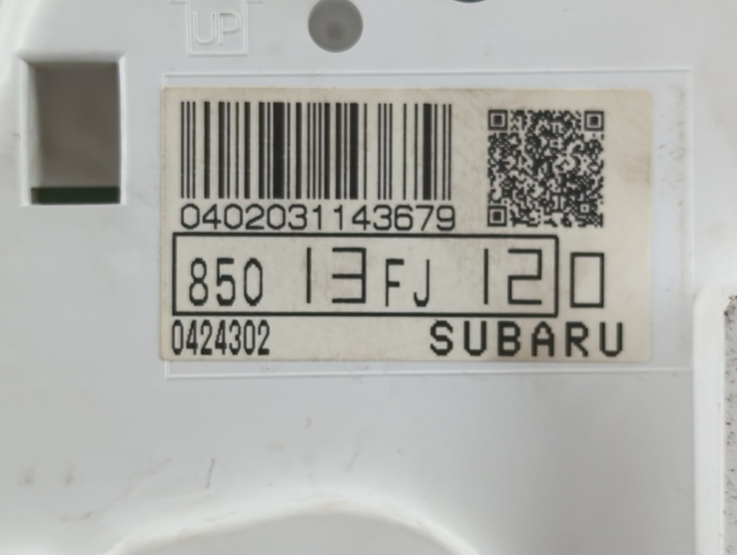 2014 Subaru Xv Instrument Cluster Speedometer Gauges P/N:85013FJ120 Fits OEM Used Auto Parts - Oemusedautoparts1.com
