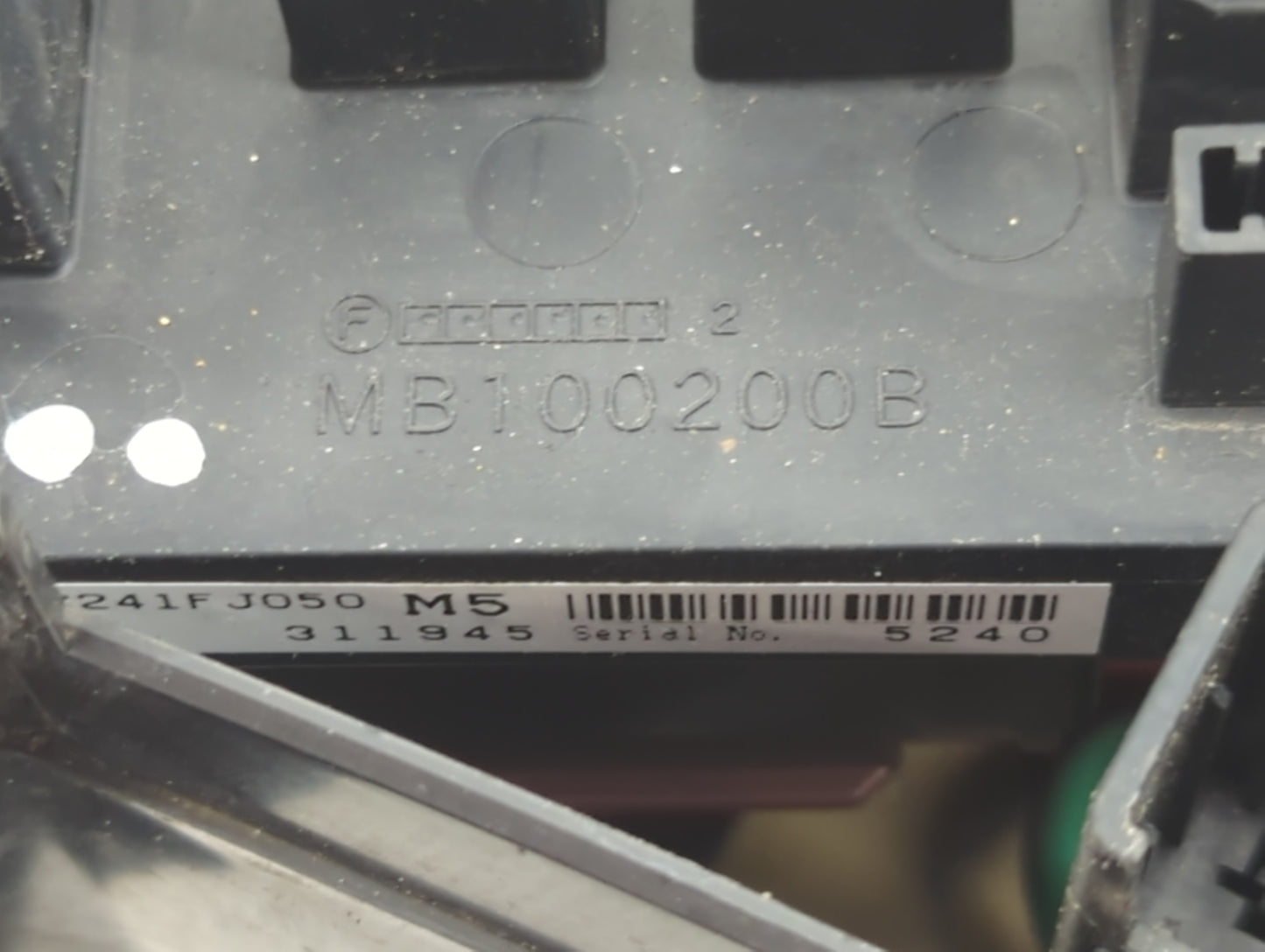 2013-2014 Subaru Xv Fusebox Fuse Box Panel Relay Module P/N:MB100200B Fits Fits 2012 2013 2014 OEM Used Auto Parts - Oemused