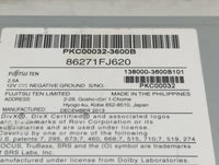2014 Subaru Xv Radio AM FM Cd Player Receiver Replacement P/N:PKC00032-3600B 86271FJ620, 138000-3600B101, PKC00032 Fits OEM 