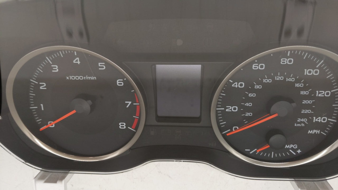 2014 Subaru Xv Instrument Cluster Speedometer Gauges P/N:85013FJ120 Fits OEM Used Auto Parts - Oemusedautoparts1.com