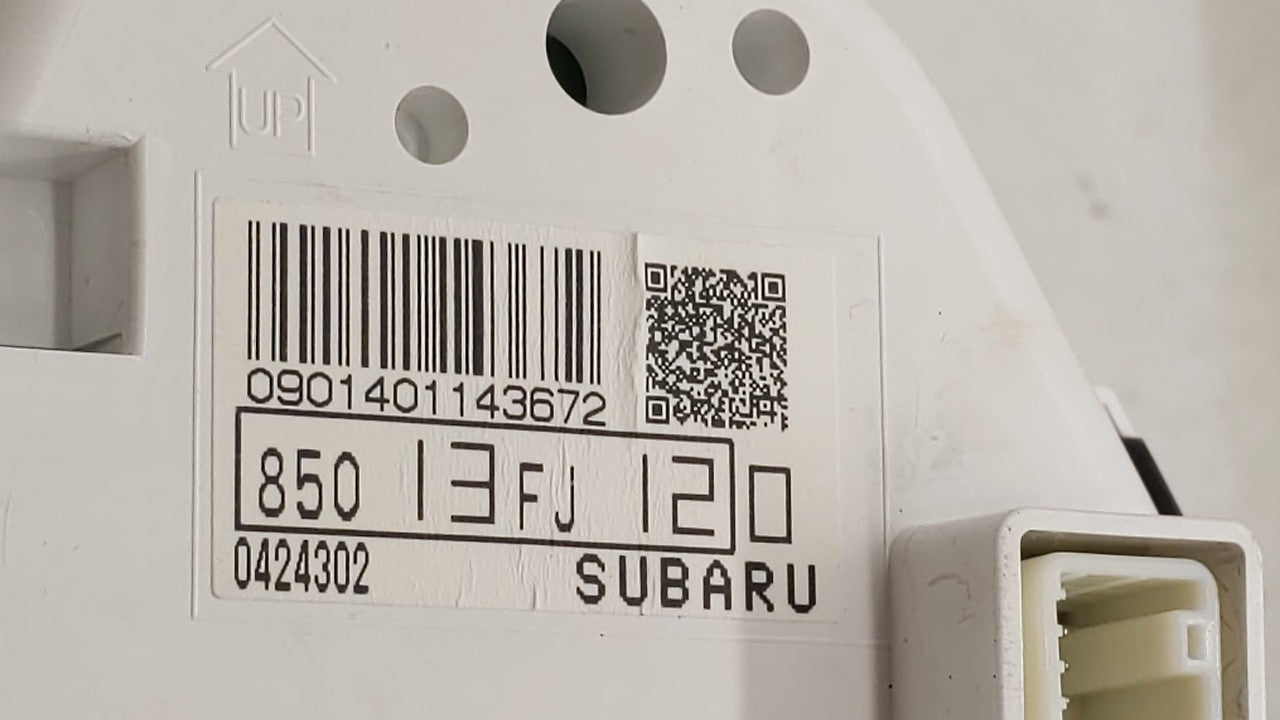 2014 Subaru Xv Instrument Cluster Speedometer Gauges P/N:85013FJ120 Fits OEM Used Auto Parts - Oemusedautoparts1.com