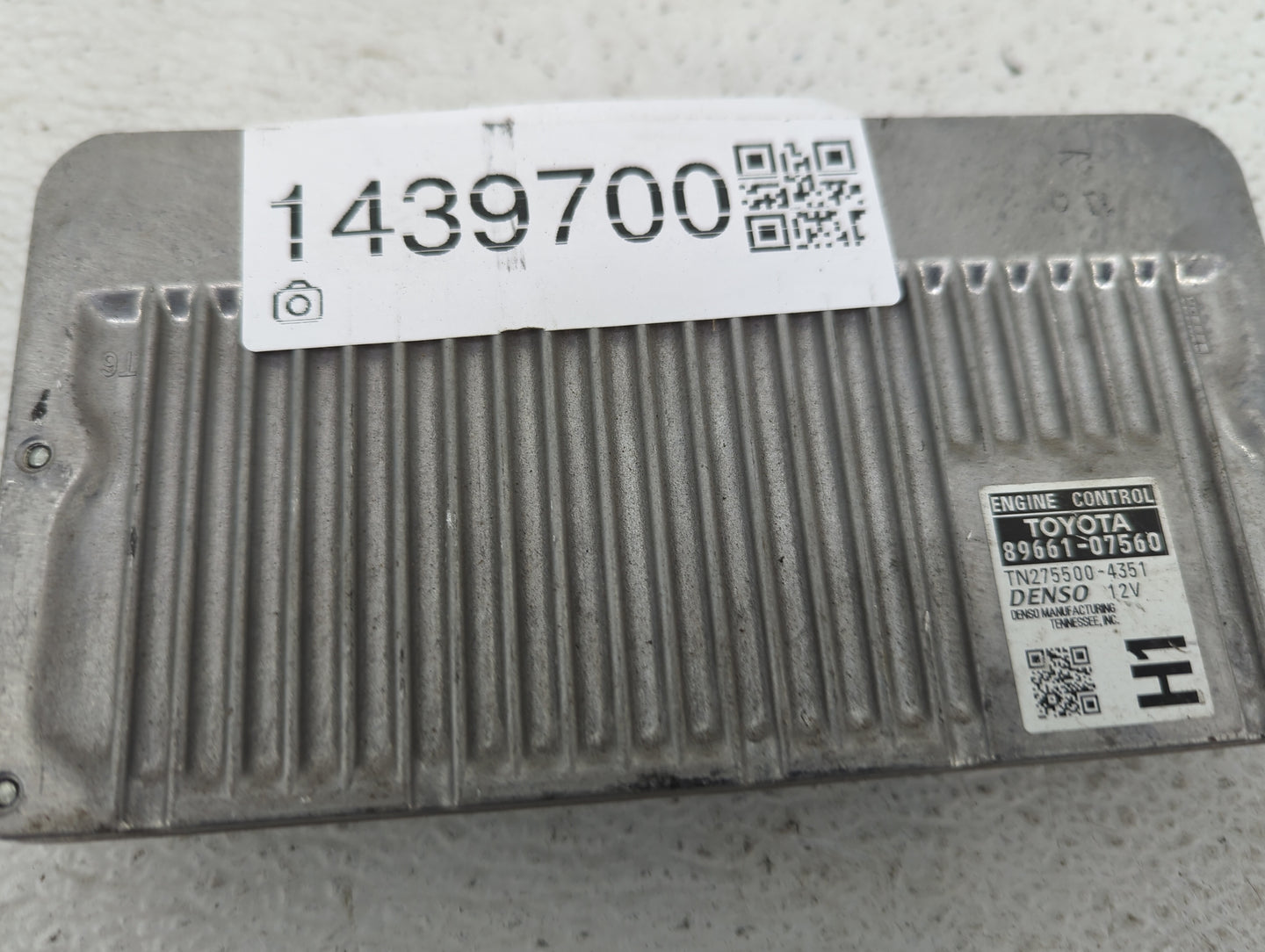 2013-2014 Toyota Avalon PCM Engine Control Computer ECU ECM PCU OEM P/N:89661-07560 TN275500-4351 Fits Fits 2013 2014 OEM Us