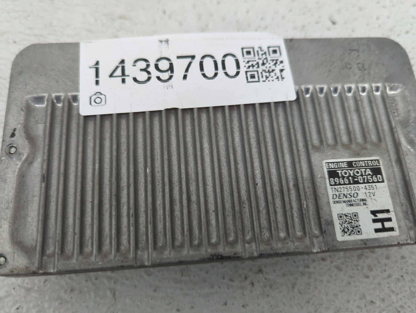 2013-2014 Toyota Avalon PCM Engine Control Computer ECU ECM PCU OEM P/N:89661-07560 TN275500-4351 Fits Fits 2013 2014 OEM Us