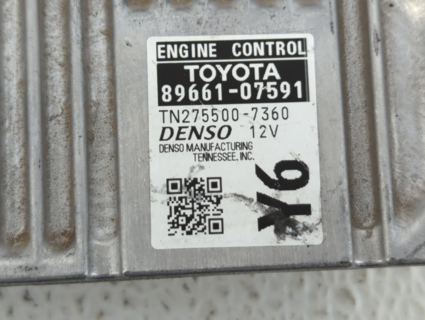 2013-2014 Toyota Avalon PCM Engine Control Computer ECU ECM PCU OEM P/N:89661-07591 89661-07590 Fits Fits 2013 2014 OEM Used