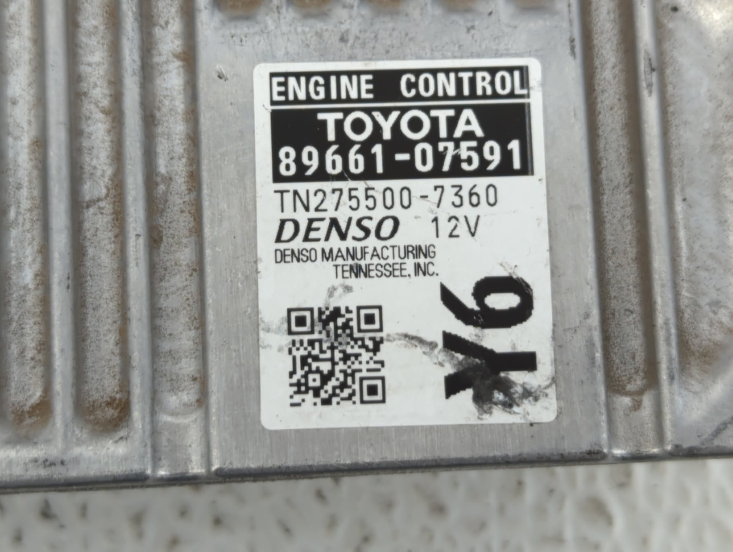 2013-2014 Toyota Avalon PCM Engine Control Computer ECU ECM PCU OEM P/N:89661-07591 89661-07590 Fits Fits 2013 2014 OEM Used
