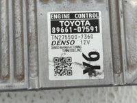 2013-2014 Toyota Avalon PCM Engine Control Computer ECU ECM PCU OEM P/N:89661-07591 89661-07590 Fits Fits 2013 2014 OEM Used