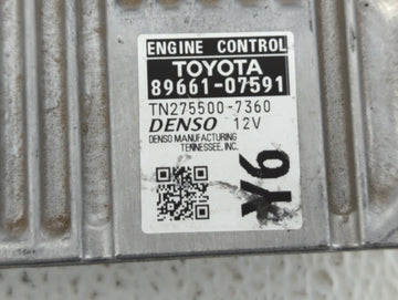 2013-2014 Toyota Avalon PCM Engine Control Computer ECU ECM PCU OEM P/N:89661-07591 89661-07590 Fits Fits 2013 2014 OEM Used Auto Parts
