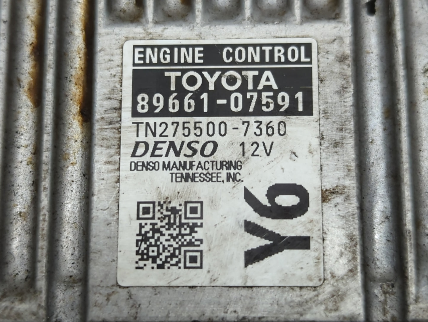 2013-2014 Toyota Avalon PCM Engine Control Computer ECU ECM PCU OEM P/N:89661-07591 Fits Fits 2013 2014 OEM Used Auto Parts 