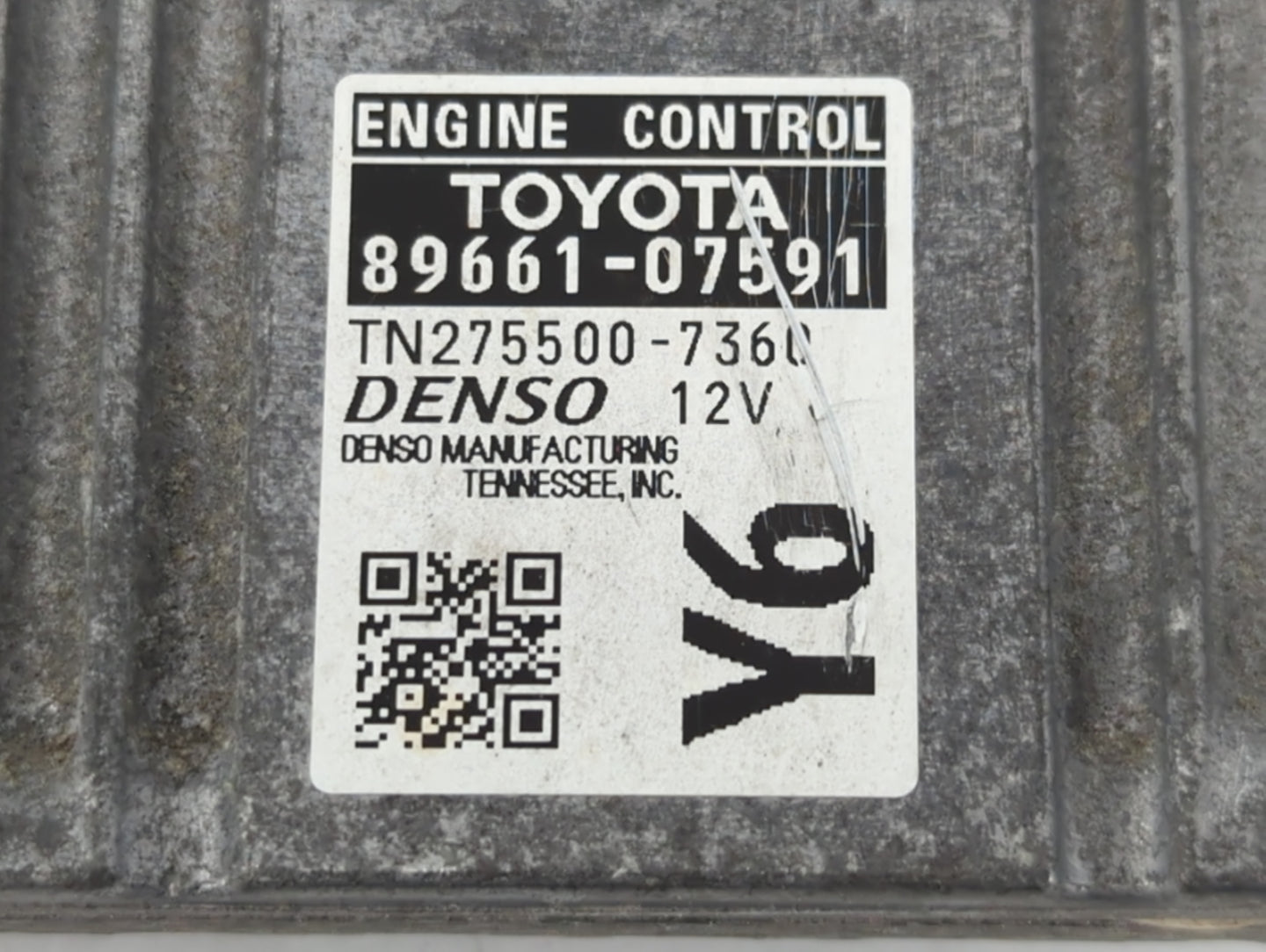 2013-2014 Toyota Avalon PCM Engine Control Computer ECU ECM PCU OEM P/N:89661-07591 Fits Fits 2013 2014 OEM Used Auto Parts 