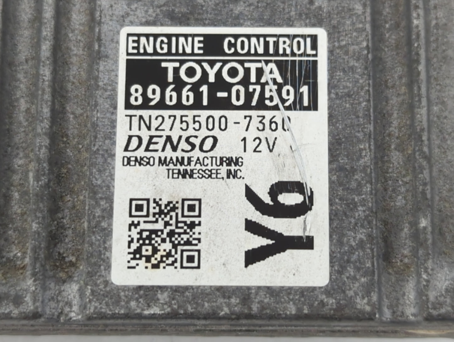 2013-2014 Toyota Avalon PCM Engine Control Computer ECU ECM PCU OEM P/N:89661-07591 Fits Fits 2013 2014 OEM Used Auto Parts 