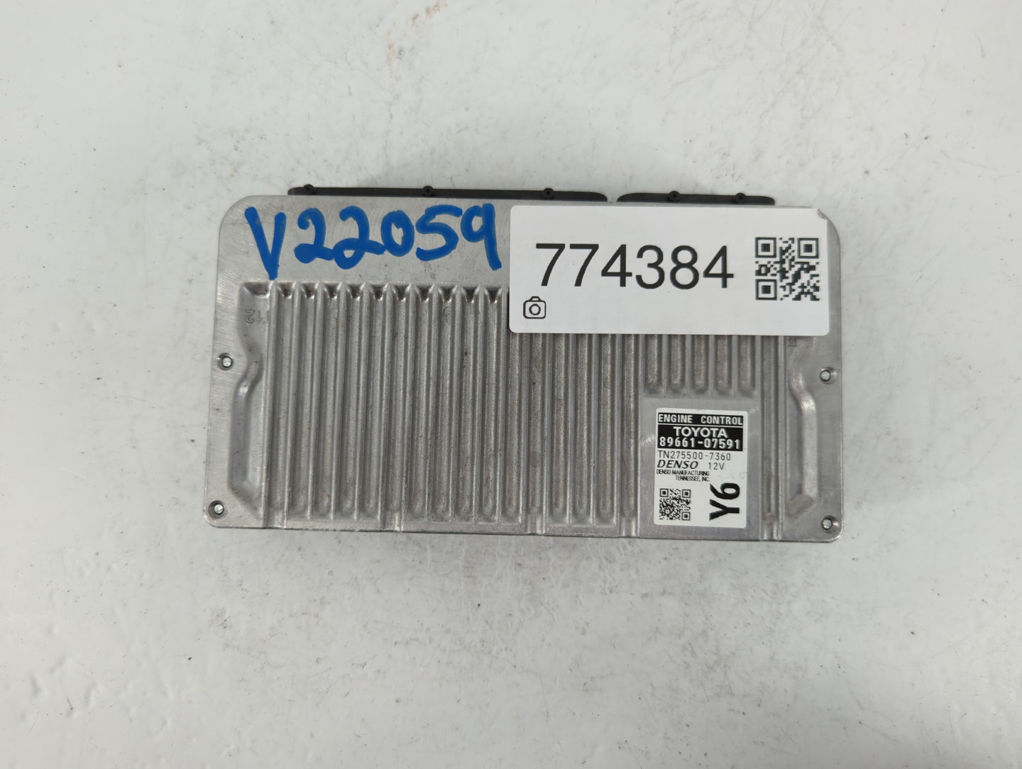 2013-2014 Toyota Avalon PCM Engine Control Computer ECU ECM PCU OEM P/N:89661-07591 Fits Fits 2013 2014 OEM Used Auto Parts 