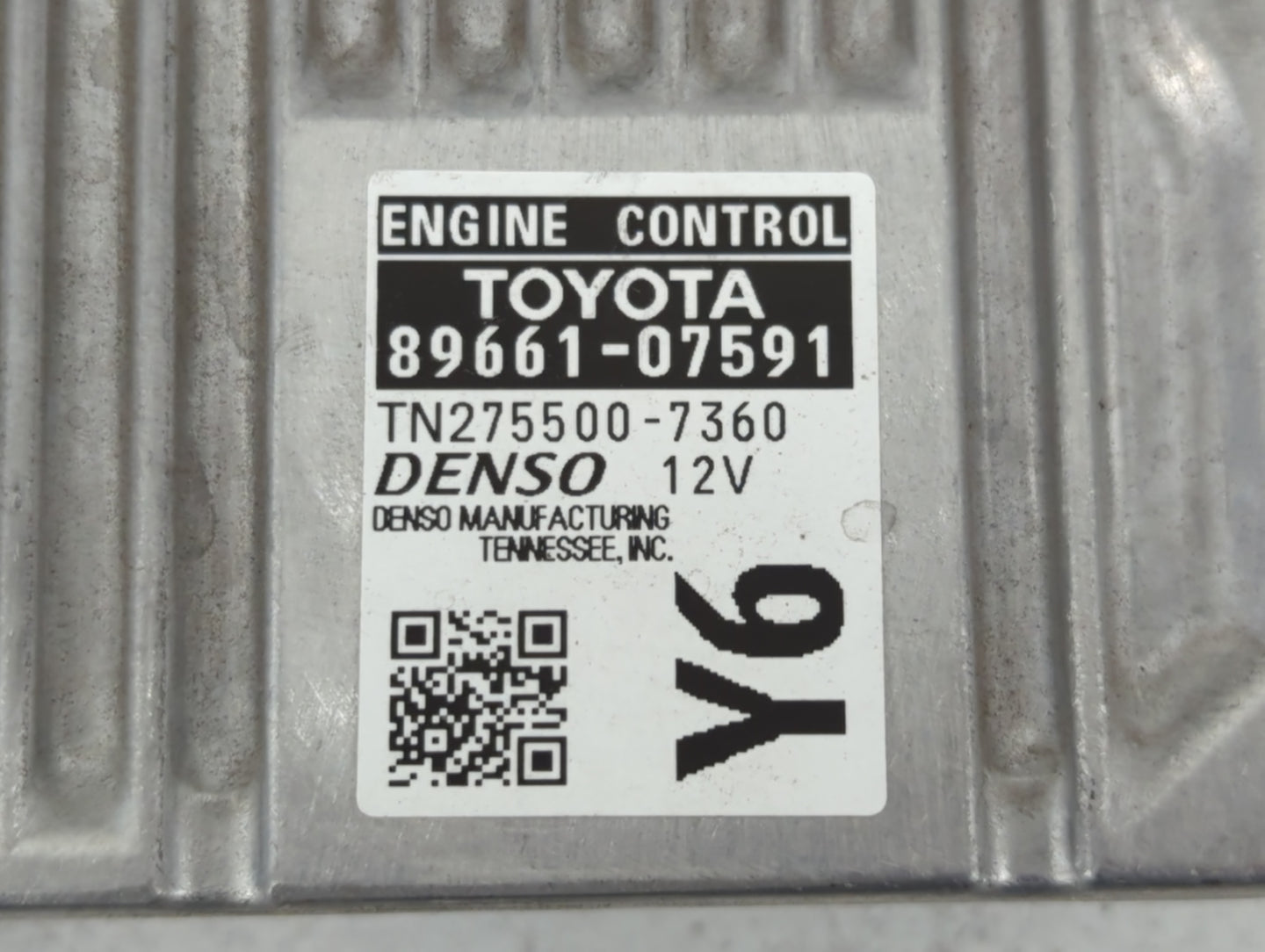 2013-2014 Toyota Avalon PCM Engine Control Computer ECU ECM PCU OEM P/N:89661-07591 Fits Fits 2013 2014 OEM Used Auto Parts 