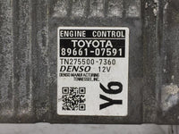 2014 Toyota Avalon PCM Engine Control Computer ECU ECM PCU OEM P/N:3.5L 89661-07591 89661-07591 Fits Fits 2013 OEM Used Auto