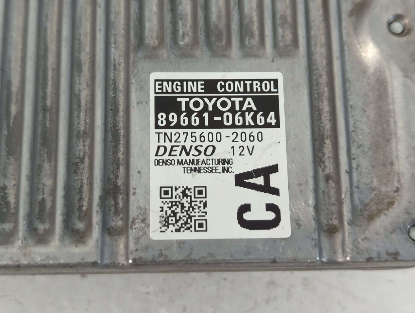 2012-2014 Toyota Camry PCM Engine Control Computer ECU ECM PCU OEM P/N:89661-06K64 Fits Fits 2012 2013 2014 OEM Used Auto Pa