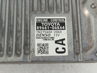 2012-2014 Toyota Camry PCM Engine Control Computer ECU ECM PCU OEM P/N:89661-06K64 Fits Fits 2012 2013 2014 OEM Used Auto Pa