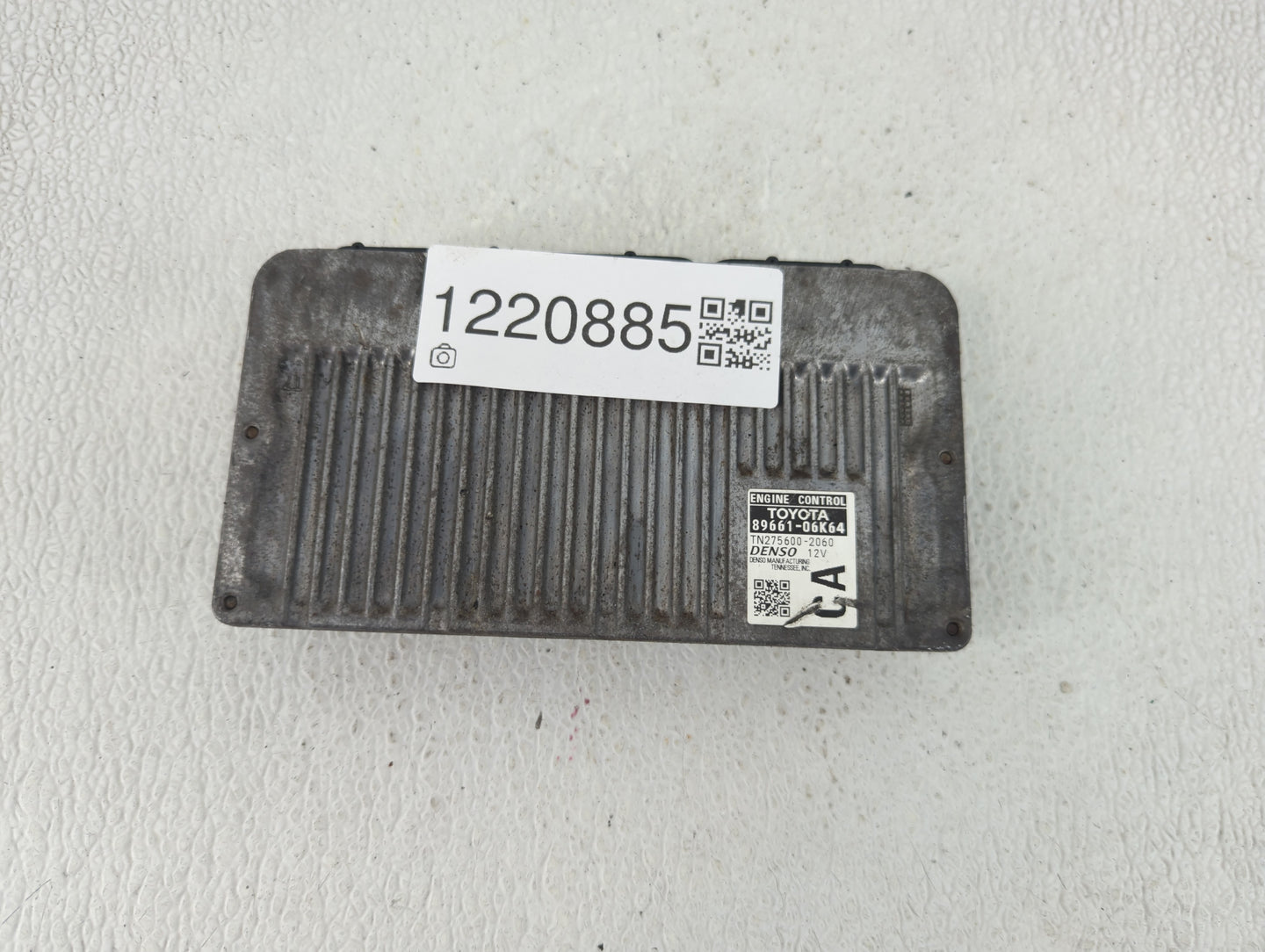 2012-2014 Toyota Camry PCM Engine Control Computer ECU ECM PCU OEM P/N:89661-06K64 Fits Fits 2012 2013 2014 OEM Used Auto Pa