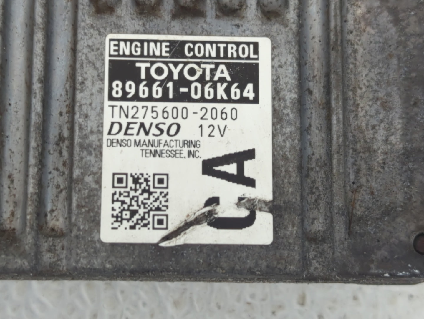 2012-2014 Toyota Camry PCM Engine Control Computer ECU ECM PCU OEM P/N:89661-06K64 Fits Fits 2012 2013 2014 OEM Used Auto Pa