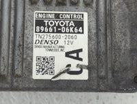 2012-2014 Toyota Camry PCM Engine Control Computer ECU ECM PCU OEM P/N:89661-06K64 Fits Fits 2012 2013 2014 OEM Used Auto Pa