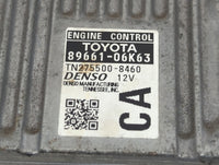 2012-2014 Toyota Camry PCM Engine Control Computer ECU ECM PCU OEM P/N:89661-06K63 Fits Fits 2012 2013 2014 OEM Used Auto Pa