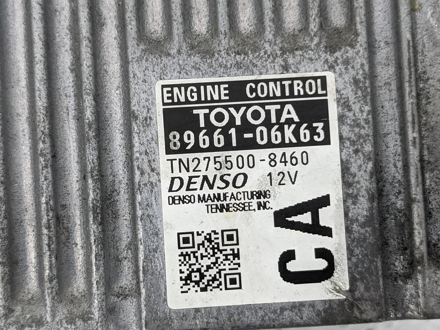2012-2014 Toyota Camry PCM Engine Control Computer ECU ECM PCU OEM P/N:TN275500-8460 89661-06K63 Fits Fits 2012 2013 2014 OE
