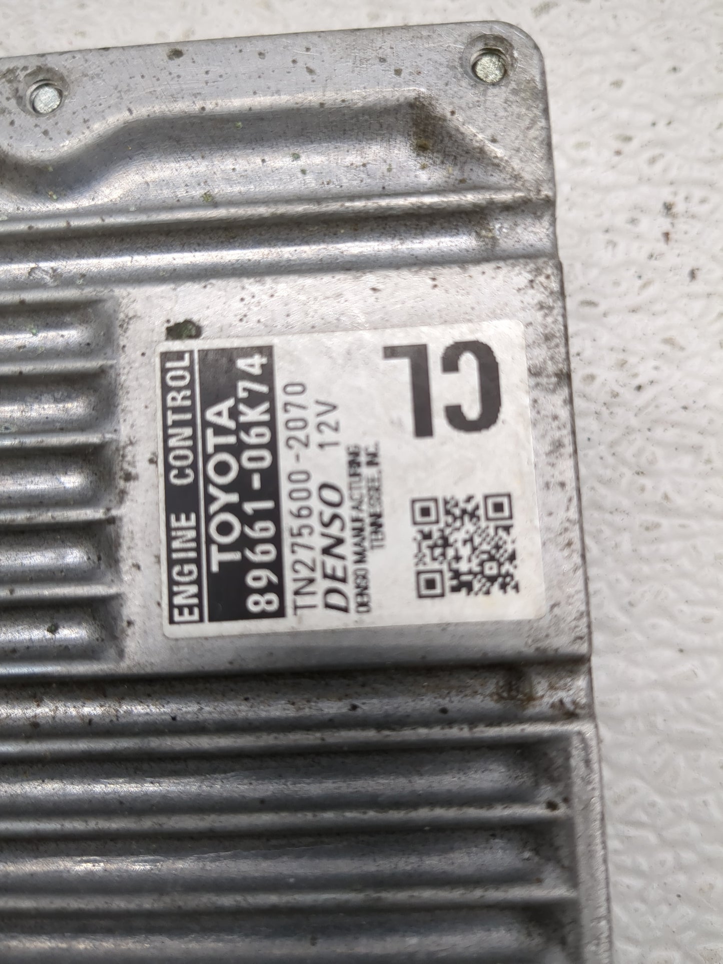 2012-2014 Toyota Camry PCM Engine Control Computer ECU ECM PCU OEM P/N:89661-06K74 TN275600-2070 Fits Fits 2012 2013 2014 OE