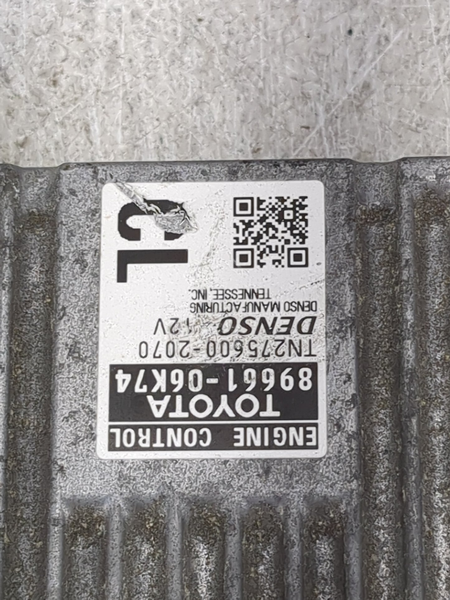 2012-2014 Toyota Camry PCM Engine Control Computer ECU ECM PCU OEM P/N:89661-06K74 Fits Fits 2012 2013 2014 OEM Used Auto Pa