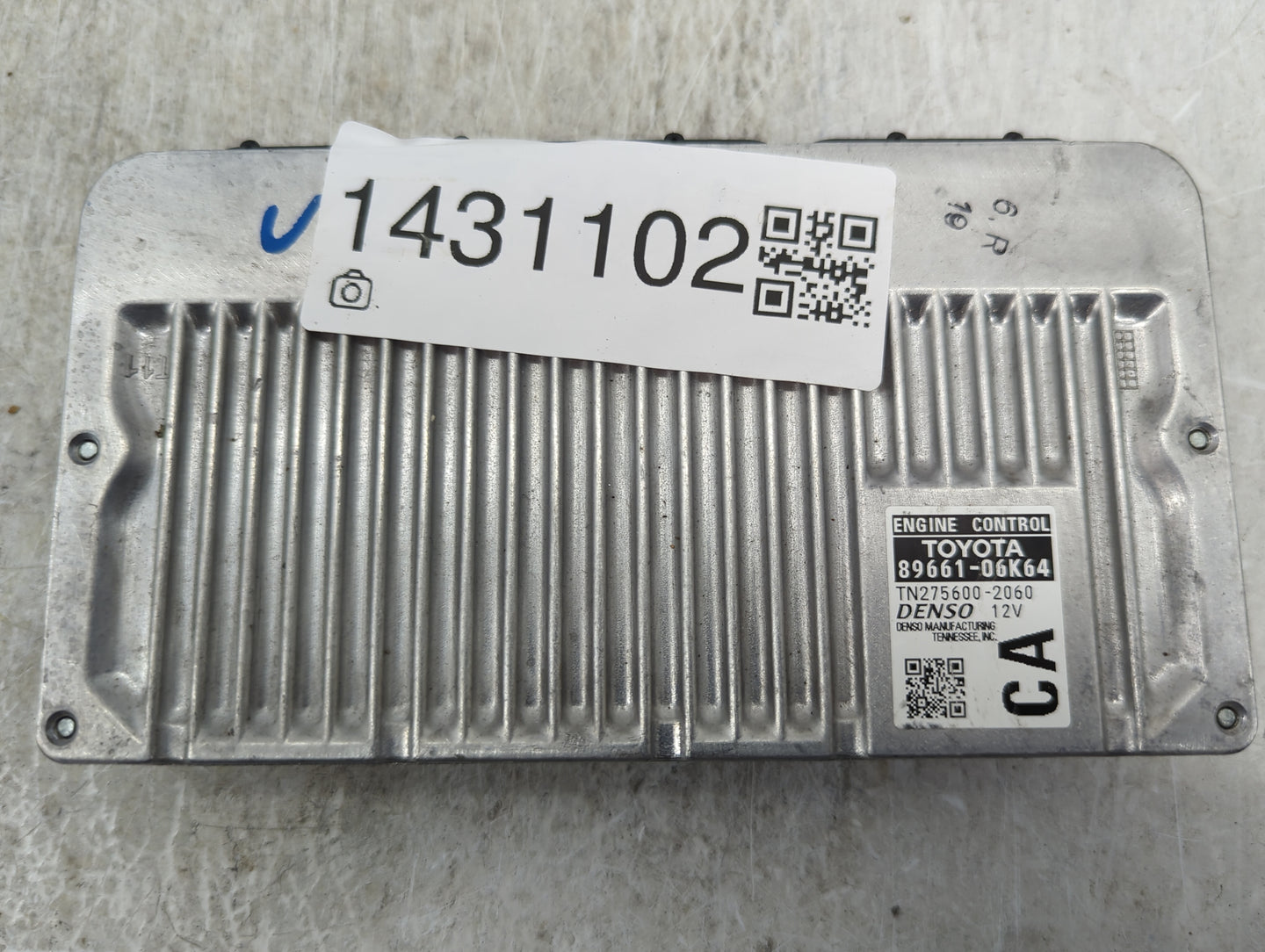 2012-2014 Toyota Camry PCM Engine Control Computer ECU ECM PCU OEM P/N:89661-06K64 TN275600-2060 Fits Fits 2012 2013 2014 OE
