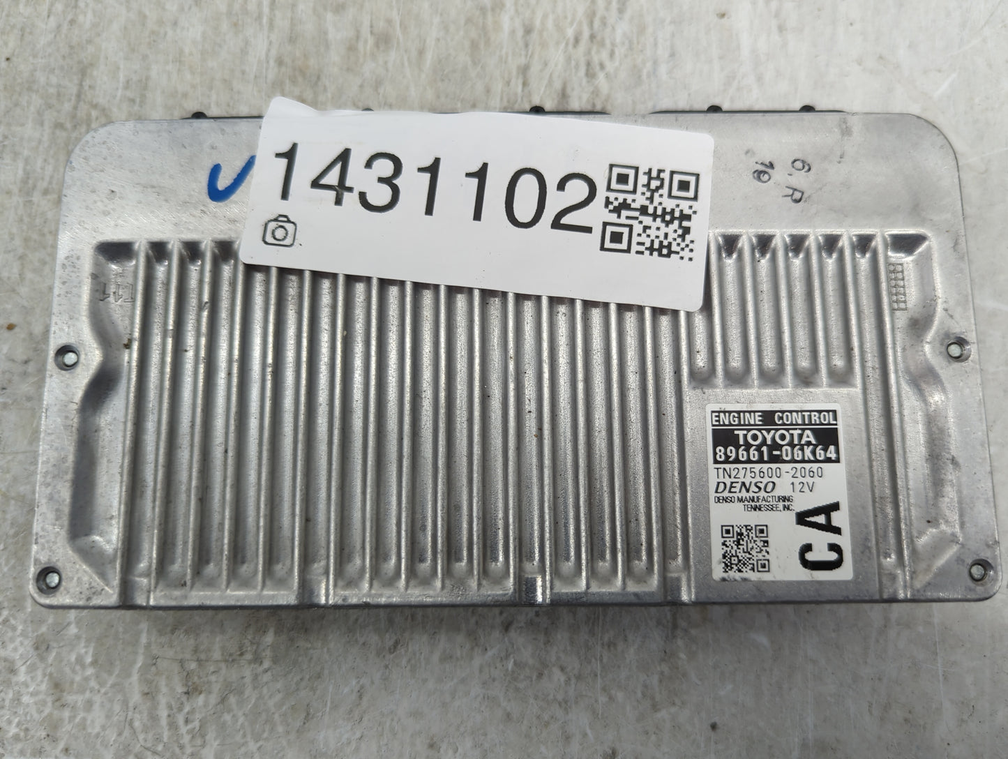 2012-2014 Toyota Camry PCM Engine Control Computer ECU ECM PCU OEM P/N:89661-06K64 TN275600-2060 Fits Fits 2012 2013 2014 OE
